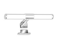 BRILONER - Lampe LED pour miroir salle de bain montage 2 en 1, IP44 protection éclaboussures, 4.000K blanc neutre, lampe salle de bain, éclairage d'armoire, lampe de miroir, 30 cm, chrome