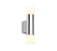 BRILONER - Lampe LED salle de bain chrome, 27,5 cm, IP44 protection contre les éclaboussures, lumière blanche chaude, lampe murale, applique LED intérieure, lampe miroir salle de bain