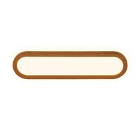 BRILONER - Lampe miroir salle de bain LED avec lumière indirecte, IP44 protection contre les projections d’eau, montage mural, applique miroir salle de bain, miroir lampe, 35x9x4 cm, couleur bois