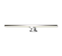 BRILONER - Lampe miroir salle de bain LED montage 2 en 1, IP44 protection contre les projections d’eau, lumière blanche chaude, applique miroir salle de bain, 50 x 10,5 x 4 cm, chrome