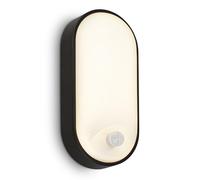BRILONER - Lampe murale LED d'extérieur IP65 avec détecteur de mouvement, portée jusqu'à 6m, détection de 100 degrés, lampe d'extérieur, projecteur LED d'extérieur, éclairage extérieur, noir