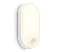 BRILONER - Lampe murale LED d'extérieur IP65 avec détecteur de mouvement, portée jusqu'à 6m, détection de 100 degrés, lampe d'extérieur, projecteur LED d'extérieur, éclairage extérieur, blanc