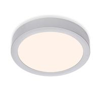 Briloner Lampe Plafond LED, Applique, Chrom Mat, Ø23cm, 16W 1600lm, 3000K
