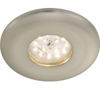 Briloner LED encastrable ronde nickel mat rigide IP65 5W module 400lm blanc chaud 3000K 110