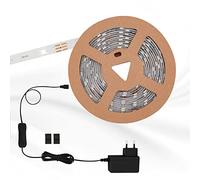 BRILONER 2260-090P 3m, Bande Lumineuse autocollante, 10 W, 90x, LED Strip Interrupteur, Driver, INCL. câble de 1,8m, durée de Vie : 50.000 Heures, Plastique, Blanc, 300 x 80 x 0.5 cm