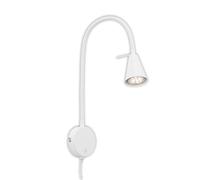 Briloner Leuchten 2082-016 Chevet, Lampe Flexible LED, Interrupteur Marche/arrêt, 4 Watt, 400 lumens, 3.000 Kelvin, Métal, Blanc, 4 W