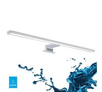 Briloner Leuchten 2104-118 LED, Lampe Miroir chromée, 780 lumens, 4.000 Kelvin, IP44, 8 W, 600x103x36mm (LxlxH)