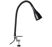 Briloner Leuchten 2762-015P Spot, Lampe de Bureau Pince LED, liseuse, Flexible, Métal, GU10, 3 W, Noir