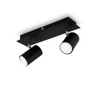 Briloner Leuchten 2857-025, pivotant, plafond, plafonnier à 2 lampes, GU10, max. 40 watt, noir