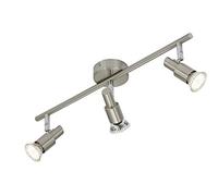 Briloner Leuchten 2907-032 LED, Lampe, plafonnier de Salon, Spot, éclairage de Plafond, orientable, Métal, 3 W, Nickel Mat, 47.5 x 8 x 12 cm