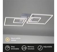 Plafonnier Led Frames 2 Petits Carrés Et 2 Grands chromé, blanc