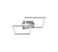 Briloner Leuchten 3210-018 LED orientable, plafonnier à Gradation, 24 Watt, 1.800 Lumen, 3.000 Kelvin, Couleur Chrome-Argent, W 620 x 368 x 73 mm (L x B x H)