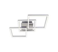 Briloner Leuchten 3217-018 LED orientable, plafonnier à Gradation, 36 Watt, 2.600 Lumen, 3.000 Kelvin, Couleur Chrome-Argent, W