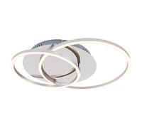 Briloner Leuchten 3228-018 LED, plafonnier à Gradation, INCL. Fonction mémoire, orientable, 3.200 Lumen, Aluminium chromé, Ø 30cm, 40 W