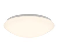 Briloner Leuchten 3255-016, lampe pour salle de bain, IP44 ; étanche aux projections d’eau, luminaire salon, installation facile et aisée, lumière blanche chaude ; confortable et douce, Ø 30 cm