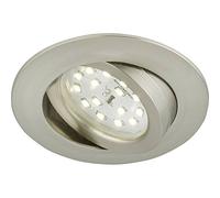 Briloner Leuchten 7209-012 Spot à Encastrer LED Rond Plastique 5 W Nickel Mat 8,2 x 8,2 x 2,8 cm