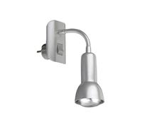 Briloner Leuchten AGL 2739-014P Lampe de lecture Nickel mat 1 x E14, Gris