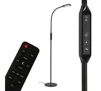 Briloner Leuchten Lampadaire à LED avec Variateur d'intensité et Télécommande 8 W 700 Lm Noir 8 W