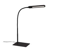 Briloner Leuchten - Lampe de bureau LED, lampe de table avec fonction tactile,contrôle de la température de couleur, lampe de bureau 8 watts, 600 lumens, noir, 230 x 165 max. 950mm (LxlxH) 7389-015