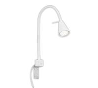 Briloner Leuchten - Lampe de Chevet LED, Lampe flexible LED, Interrupteur Marche/Arrêt, 4 Watt, 400 Lumens, 3.000 Kelvin, Blanc