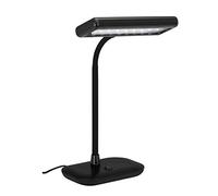 BRILONER 7488-015 Table à LED, Lampe à Lumière du Jour, 6.500 Kelvin, 800 Lumen, 7,5 Watt, Interrupteur à Bascule, Orientable et Pivotant, Noir, 440x230x120mm (HxLxB), Plastique, 7.5 W