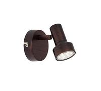 Briloner Leuchten - Lampe Murale LED avec rotation de & pivotant spot, lampe murale, Spot dans aspect ancien -, version : GU10 1 x 3 W, Couleur : Cuivre, 8 x 10.6 cm, Kupfer-antik