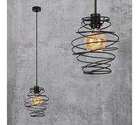 BRILONER 4870-015 1 Flamme, Lampe Suspension rétro/Vintage, Acier Noir, 1x E27, Max. 60 Watt, 210x1300mm (épaisseur (E) xH), allié, W