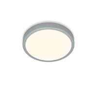 Briloner Leuchten - LED Ceiling Light, Warm White Light, Surface-Mounted Light, Silver-Coloured, Diameter 280 x 40 mm