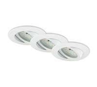 Briloner leuchten lot de 3 spots lED encastrables à intensité variable et spot orientable faible profondeur d'encastrement raccordement : 3 cm 7232-036 direct 230 v blanc , 3er set
