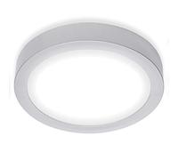 Briloner Leuchten - Luminaire LED, lampe de plafond, plafonnier 16,5 Watt, 1.600 Lumen, 4.000 Kelvin, rond, chrome mat, 225x32mm (DxH)