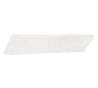 BRILONER Leuchten - Panneau LED, plafonnier à gradation, plafonnier avec bord lumineux, décor étoilé, contrôle de la température de couleur, 24 Watts, 2 400 lumens, blanc, 1000x250x69mm (Lxlxh)