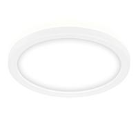 Briloner Leuchten - Panneau LED, plafonnier avec effet de rétro-éclairage, 12 watts, 1400 lumens, 4000 Kelvin, blanc, rond, 19cm
