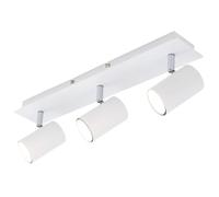 Briloner Leuchten Plafonnier blanc avec 3 spots orientables - Ampoules GU10, 40w maximum