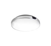 Briloner Leuchten - Plafonnier LED, lampe de bain, IP44, 13 Watt, 1.200 Lumen, 4.000 Kelvin, blanc-chrome, Ø 28,5cm 3351-016