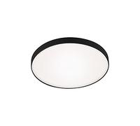 Briloner Leuchten - Plafonnier LED, lampe de salle de bain, IP44, 13 watts, 1.200 lumens, 4.000 kelvins, blanc-noir, 28,5cm 3351-015