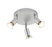 Briloner Leuchten, spot de plafond à LED, plafonnier, lampe de plafond, spots, spot de plafond, éclairage de plafond, plafonnier salon-chambre d'enfant-chambre à coucher, rondelle, orientable