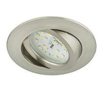 BRILONER 7209-012 Encastrables LED,Spot, faible hauteur d'encastrement, connection directe, pas de transfo.nécessaire, orientable, rond, nickel mat, Plastique, 5 W, 8.2 x W. 8.2 x H. 2.8 cm