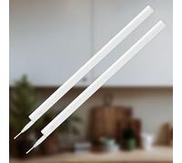 BRILONER - Lot de 2 lumières de cuisine sous meuble, lumière blanche neutre, eclairage led cuisine sous meuble, lampe led, 31,3 x 2,2 x 3 cm, blanc