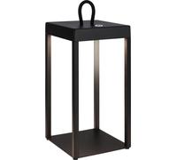 Briloner Luca Lampe de table LED sans fil, à intensité variable, tactile, sans fil, anti-éclaboussures, noir, 31,5 x 13 x 13 cm