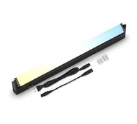 BRILONER - Lumière cuisine sous meuble avec interrupteur marche/arrêt, blanc chaud à blanc neutre réglable, extensible, éclairage LED cuisine sous meuble, lampe led, 54,7x6,1x2,4 cm, noir