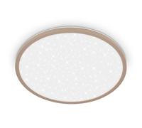 BRILONER - Panneau LED à lumière indirecte, ciel étoilé, lumière blanche neutre, lustre salon, chambre, luminaire plafonnier, cuisine, plafonnier salon, 37,5x4,5 cm, beige