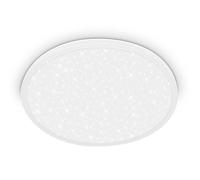BRILONER - Panneau LED à lumière indirecte, ciel étoilé, lumière blanche neutre, lustre salon, lustre chambre, luminaire plafonnier, lustre cuisine, plafonnier salon, 37,5x4,5 cm, blanc