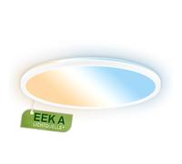 BRILONER - Panneau LED, classe énergétique A, 14W à 3000lm, 50.000h éclairage, plat, CCT, lumière indirecte, dalle led, panneau plafond, plafonnier, lustre salon, 42x3 cm, blanc