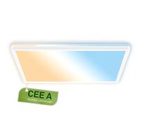 BRILONER - Panneau LED, classe énergétique A, 14W à 3000lm, 50.000h éclairage, plat, CCT, lumière indirecte, dalle led, panneau plafond, plafonnier, lustre salon, 42x42x3 cm, blanc