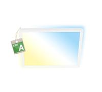 BRILONER - Panneau LED, classe énergétique A, 11W à 2400lm, 50.000h éclairage, plat, CCT, lumière indirecte, dalle led, panneau plafond, plafonnier, lustre salon, 29,3x29,3x3 cm, blanc