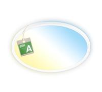 BRILONER - Panneau LED, classe énergétique A, 14W à 3000lm, 50.000h éclairage, plat, CCT, lumière indirecte, dalle led, panneau plafond, plafonnier, lustre salon, 42x3 cm, blanc