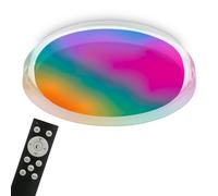 BRILONER - Panneau LED Dimmable CCT RGBIC Rétroéclairage Blanc 38 cm | 24W, 2500lm, Télécommande, Changement De Couleur, Fonction Mémoire, Plafonnier, Lampe LED, Lampe Salon, Lampe Chambre