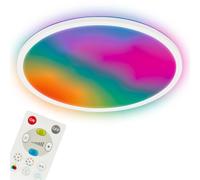 Briloner - Panneau LED Dimmable Télécommande CCTIC RGBIC Blanc 42cm | 22W, 3000lm, Changement De Couleur, Mémoire, Minuterie, Plafonnier, Lampe LED, Lampe Salon, Lampe Plafond Chambre