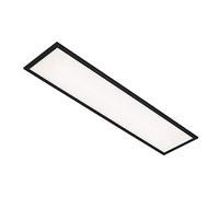 Briloner - Lampe LED, plafonnier LED, Luminaire Plafonnier, Plafonnier Chambre, Plafonnier Salon, 22 Watt, 2.200 Flux de lumiere, 4.000 Kelvin, blanc-noir, 1.000x250x60mm (LxWxH)