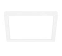BRILONER 7153-416 Panneau LED, plafonnier avec Effet de rétro-éclairage, 12 Watts, 1400 lumens, 4000 Kelvin, Blanc, carré, 19x19cm, W